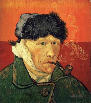 Selbst Porträt mit verbundenem Ohr Vincent van Gogh Ölgemälde